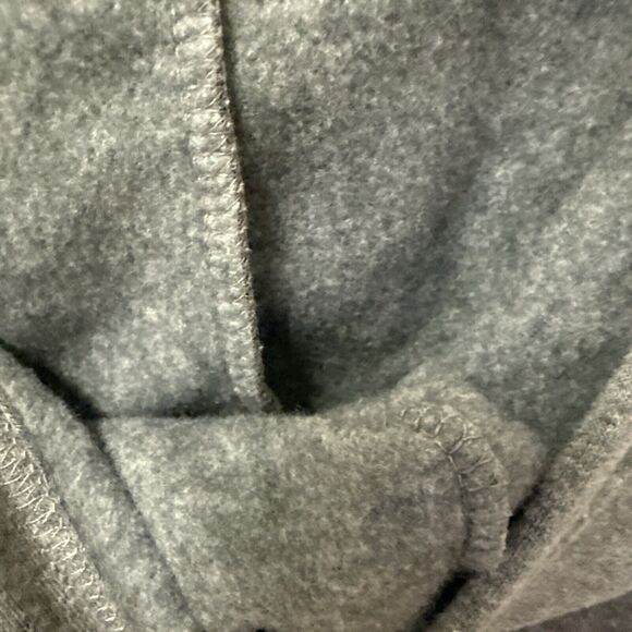 Bow & Drape Gray Hoodie Hand Sewn Gold Sequins Wine Glass Theme Size Medium Fun - Picture 9 of 13